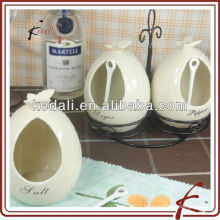 ceramic spice storage jars with holder